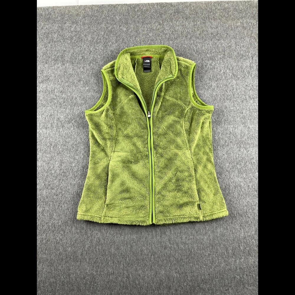 The North Face Green Plush Fleece Vest Sz Medium